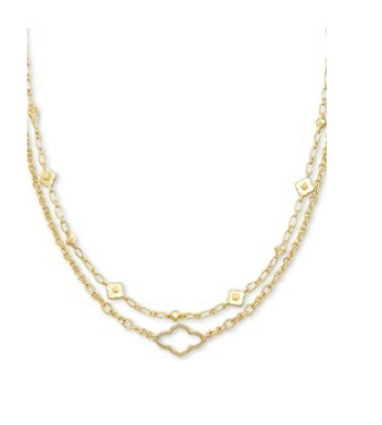 Abbie Multistrand Necklace Gold Metal