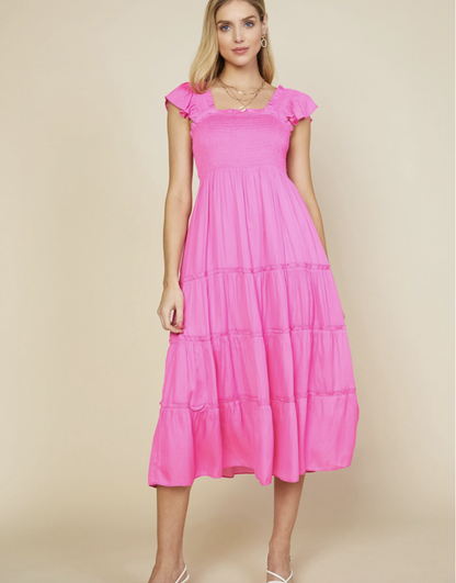 Hottest Pink Hathaway Dress