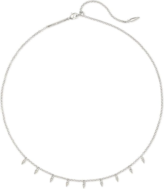 Addison Necklace Rhod Metal choker - Heart On A Hanger