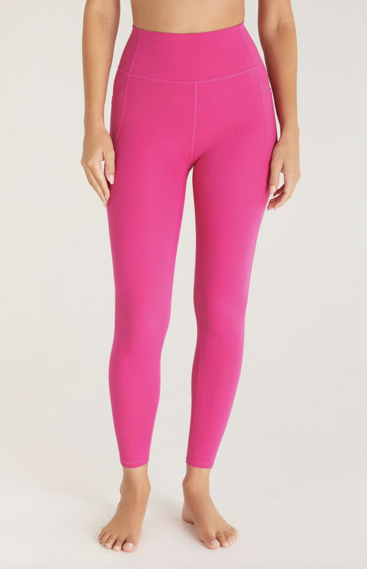 All Day 7/8 Legging in Fiesta Fuchsia - Heart On A Hanger