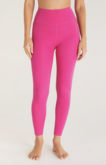 All Day 7/8 Legging in Fiesta Fuchsia - Heart On A Hanger