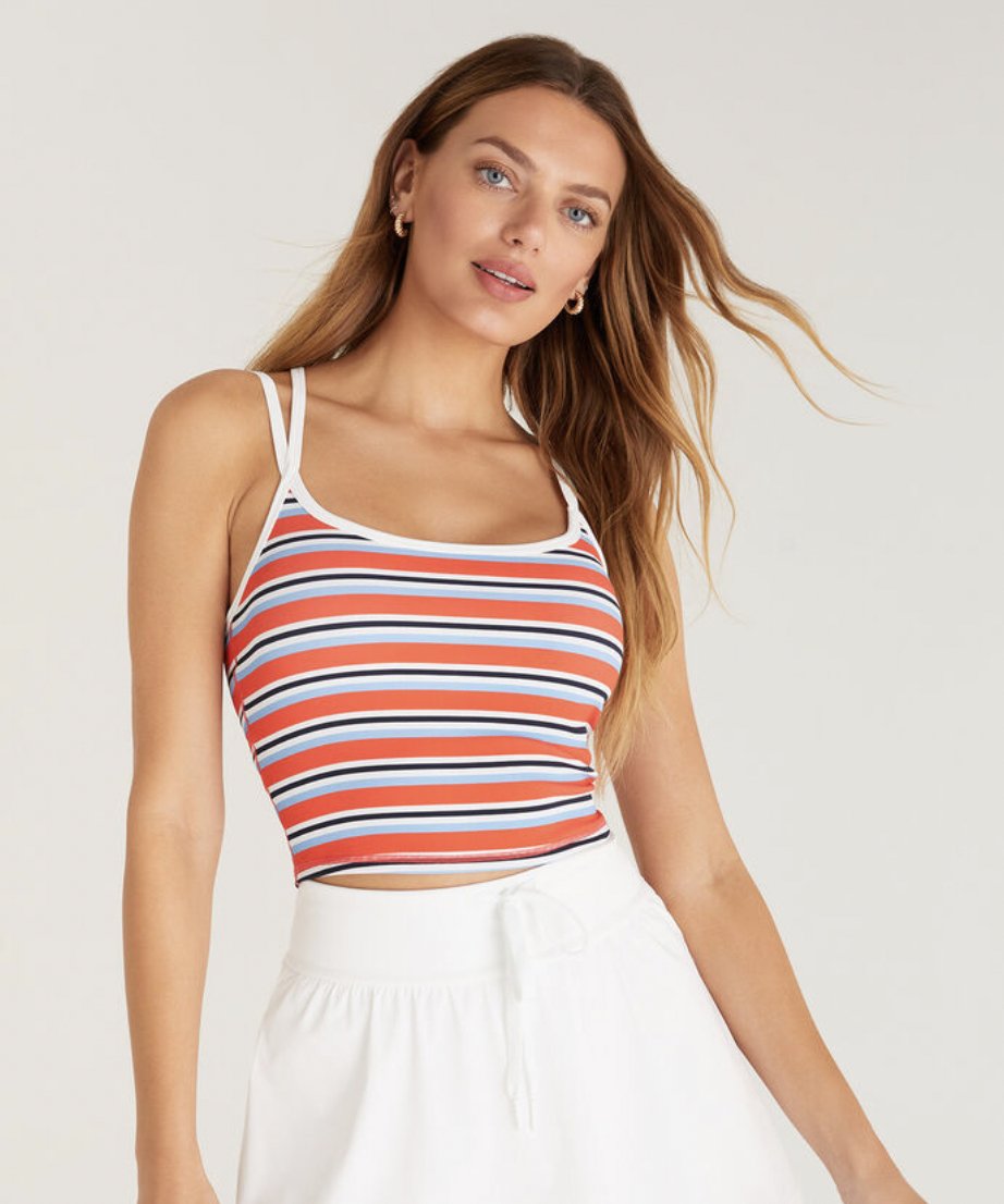 All Star Strip Rib Tank - Heart On A Hanger