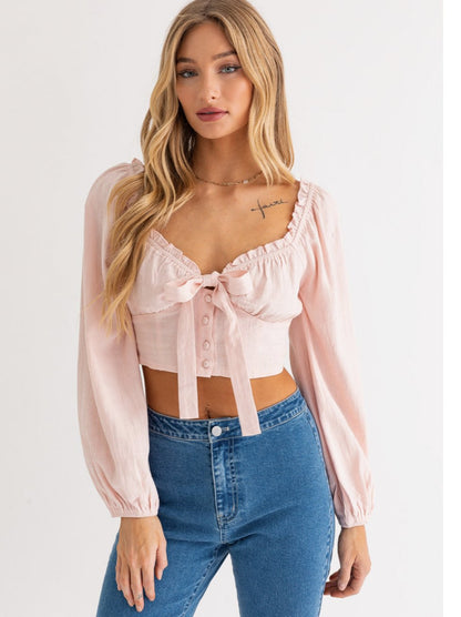 Baby Pink Blouse - Heart On A Hanger