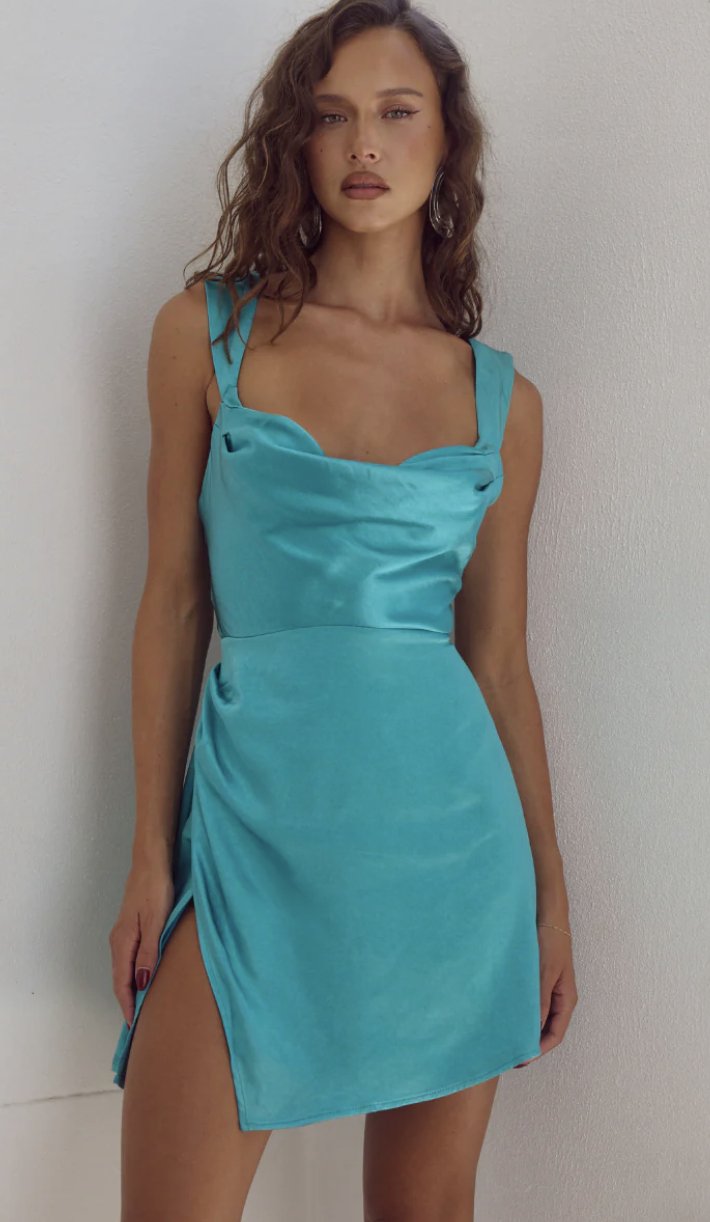 Havanna aqua mini dress - Heart On A Hanger