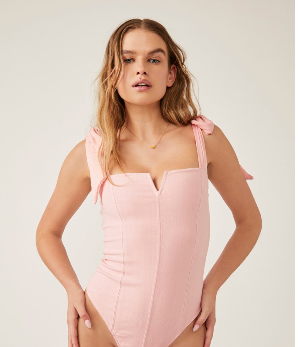 Lola Bodysuit in Heart Haze - Heart On A Hanger