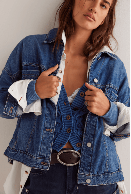 Opal swing denim jacket - Heart On A Hanger