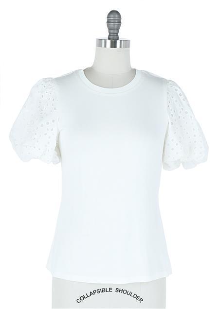 White eyelet lace top - Heart On A Hanger