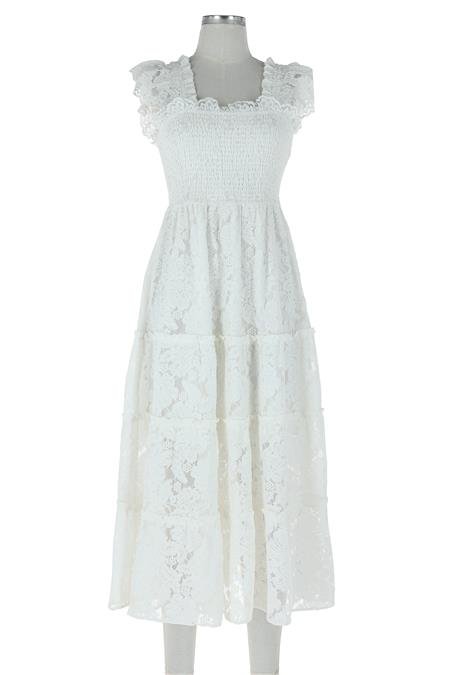 White Lace Dress - Heart On A Hanger