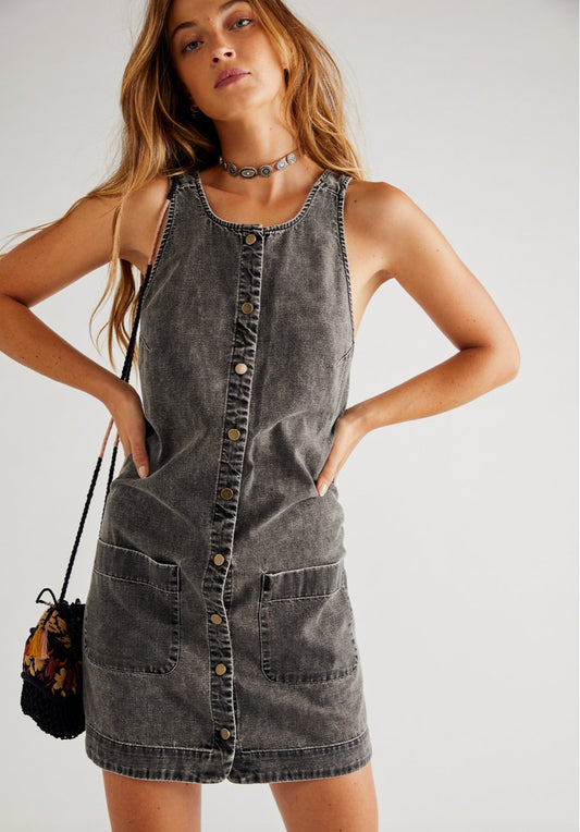 Wilderado Denim Mini Dress - Heart On A Hanger